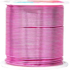 Mandala Crafts 18 Gauge Anodized Aluminum Craft Wire for Jewelry Making - 450 FT Colored Flexible Silver Copper Black Pink Ice Blue Red Wire - Bendable for Bonsai Armature Crafting Sculpting