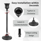 CHILL RECIPE Black Candlestick Holder Tall Taper Candle Holder for Home Decor Table Centerpiece Party Festival Decorations Halloween Decoration (2 Set 6Pcs)