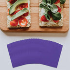 JAM PAPER Small Beverage Napkins - 5 x 5 - Purple - 50/Pack