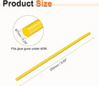 HARFINGTON 10pcs Hot Glue Sticks 0.28" Dia x 9.84" Long EVA Mini Hot Melt Adhesive Glue Stick for Hot Melt Gun Wood Plastic Glass Flowers Fabrics Foam, Yellow