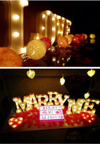 MUMUXI Marquee Light Up Letters | Large Light Up Numbers | Battery Powered and Bright with Every Letter of the Alphabet | For Wedding, Birthday, Party, Celebration, Christmas or Home Decoration (C)