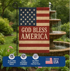 Custom Garden Flag with Pole Stand By DC – Personalized Garden Flags for Outside, Decorative Seasonal Garden Flag Holder Set, Double Sided Small Yard Flag Stake with Stand – 12”x18” | Made in USA