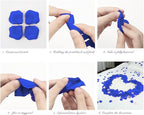 2000Pieces Rose Petals, Artificial Flower Petals Fake Rose Petals for Romantic Night,Wedding,Proposal Anniversary Flower Decorations (Dark Blue)