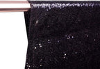 Eternal Beauty Black Thick Sequin Backdrop, 10x10 Ft Halloween Glitter Background Curtains for Shimmer Photography Party Wedding Birthday Back Drop Decor