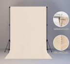 Beige Backdrop for Photography 6x9ft Zoom Screen Meeting, Game Live Studio Shooting Props High Density Fabric