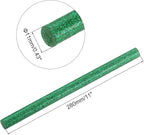 uxcell 20pcs Hot Glue Sticks for Glue Gun 11mm/0.43-inch x 11-inch Mini Hot Melt Adhesive Glue Stick Glitter Green
