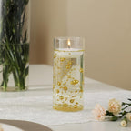 Set of 6 Glass Cylinder Vases for Centerpieces with 4 Pack Vase Filler 6 Pearl String 12 White Floating Candles for Centerpieces, Center Pieces for Table Wedding Party Home Decor 5, 6, 8 Inch