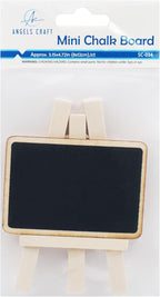 12 Count Mini Chalkboard Signs Wood Framed Table Stands – Size: 4.7" x 3.1" Wooden Blackboard, Perfect for Special Occasions and Events Decoration