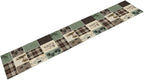 Bear Deer Table Runner,Rustic Lodge Retro Country Farmhouse Buffalo Plaid Print Tablecloth Burlap for Hotel Indoors Outdoor Dining Room Kitchen Home Decor,W13X L70 in