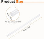 HARFINGTON 10pcs Hot Glue Sticks 0.28" Dia x 7.48" Long EVA Mini Hot Melt Adhesive Glue Stick for Hot Melt Gun Wood Plastic Glass Flowers Fabrics Foam, Clear