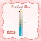 6 Pack Gender Reveal Confetti Cannon, 12 Inch Pink Biodegradable Confetti Poppers for Girl Gender Reveal, Birthday, Wedding, Baby Celebration, Parties