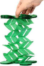 Black Green-Silver Party-Decorations Streamers Garland - 12pcs Graduation 2025 4-Leaf Clover Paper Streamer, Soccer Party Supplies Wedding Men Boys Birthday Baby Bridal Shower Banners Decor Ouruola
