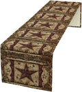 Wild West Table Runner, Rustic Farmhouse Texas Star Vintage Rodeo Cowboy Old Sign Wild West Print Pattern for Home Kitchen Table Decor Dining Coffee Room Garden Party Decor 13x36in