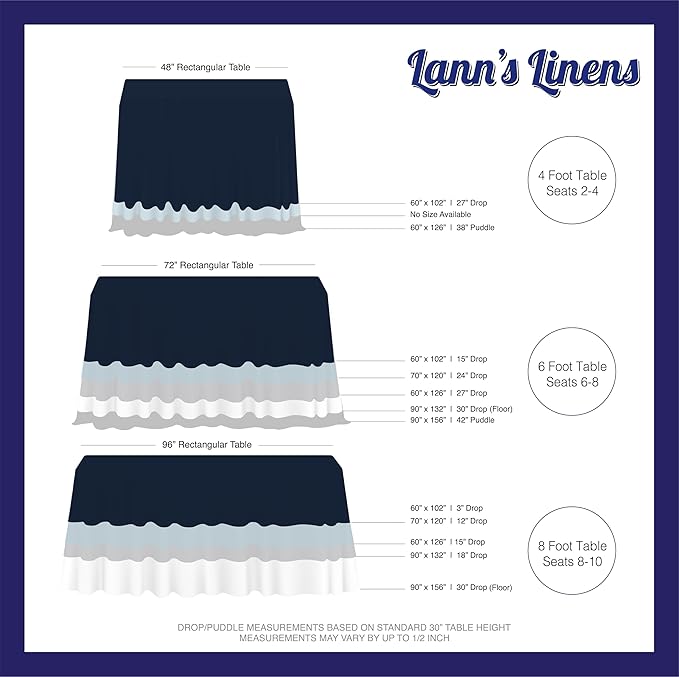 Lann's Linens - 10 Premium 70" x 120" Tablecloths for Wedding/Banquet/Restaurant - Rectangular Polyester Fabric Table Cloth - Hunter Green