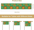 Boho Moon Table Runner, Phase of The Moon Star Sun Cartoon Pattern Table Runner for Kitchen Living Room Home Party 13x70 Inch