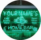 ADVPRO Personalized Your Name Custom Home Bar Beer Established Year Single Color LED Neon Sign 16 x 12 Inches st4s43-p11-tm-g