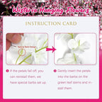 12 Pack Fuchsia Wisteria Hanging Flowers, 3.44 Ft Fake Hanging Flowers, Artificial Wisteria Garland Vines for Wedding Room Backdrop Outdoor Patio Garden Decoration