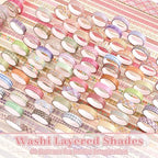 60 Rolls Cross line Theme Washi Tape Set, Writable Decorative Tapes for Scrapbooking, Bible Journaling, Bullet Journaling, 0.39"x79" per Roll