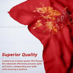 12 PCS Red Disposable Plastic Tablecloth, Party Red Plastic Table Cloth Disposable, Waterproof Smooth Table Cover, 54 X 108 IN Table Cloth Rectangle Table for Outdoor Events Birthdays Weddings Picnics