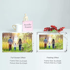Boxalls 6x8 Inches Acrylic Picture Frame, Double Sided Clear Frameless Photo Frame with Magnetic Desktop Transparent