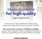 Custom Outdoor Metal Sign, Personalized Aluminum Safety and Business Signs, Waterproof (Picture, 30x24 In) - White