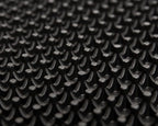 Big Floors 3X3LUXBLAKFLOOR Modular Interlocking Lightweight Plastic Dance Floor Kit (3' x 3'), Luxury Black, 21 Piece