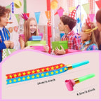75 PCS Noisemakers Funny Party Blower Colorful Birthday Blow Horns Whistles New Years Favors Noise Makers (75)