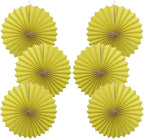 Yellow Party Decorations,Paper Decorations for Party,Lemon Decorations Party Paper Fans Bulk 16in,Anniversary Decorations for Party 30 Color DIY Set （Lemon Yellow）