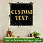Custom Sign, Custom Street Sign, 11 Font Colors, 13 Font Styles, 4 Hole Options, 22 Sizes, 36x36 Inches, Rust Free DiBound, Fade Resistant, Made in USA by My Sign Center (Marble Tile)