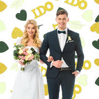 200PC Sage Green Wedding Confetti Wedding Shower Decorations Heart I do Engagement Table Confetti Bridal Shower Bachelorette Party Decorations