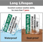 Custom Outdoor Metal Signs - 12 x 8 Aluminum Rust-Proof Entrance, Garden, Hazard, Intersection, Parking, Decorative Signs (Personalized)