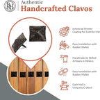 100 Pack 1.25" Square Head Iron Clavos Decorative Nails – Unfinished – Handmade Rustic Square Fasteners for Farmhouse Shutters, Faux Wood, Barn Doors, Shutters, and Gates – Ornamental Wood Accent