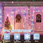 LAMPHOME 100 LED Easter String Lights, 33 FT Colorful Connectable Waterproof String Lights Clear Wire with 11 Modes, Easter Decorations for Indoor Outdoor Party Yard Garden (Multicolor)