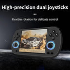 RG40XX H Handheld Game Console RG40XXH Retro Gaming Console 4.0'' IPS Screen with 64G TF Card Pre-Installed Games Linux System Supports 5G WiFi Bluetooth HDMI and TV Output New Emulator RG40XX Black