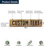 Custom Sign, Custom Street Sign, 11 Font Colors, 13 Font Styles, 4 Hole Options, 22 Sizes, 4x18 Inches, Rust Free DiBound, Fade Resistant, Made in USA by My Sign Center (Stone)