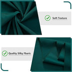 MYSKY HOME 10ft x 8ft Green Backdrop Curtains for Parties, Weddings, Stage, Baby Showers, Birthdays - 5ft x 8ft, 2 Panels