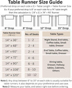 Solino Home Cotton Linen Black Table Runner 72 Inches Long - Hemstitch Table Runner 14 x 72 Inch for Dresser, Dining, Fall, Autumn, Halloween, Thanksgiving, Holiday
