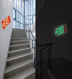 5Pack Photoluminescent Exit Sign, 12"x 7" Glow In The Dark Exit signs with Self-Adhesive Backing, Includes 10pcs Removable Arrows