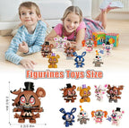 lasama Action Figures, 8Pcs Game Figurines Toys with 50PCS Sticker for Video Games Fans, 2.6 Inch Collectible Playset for Boys and Girls for Cake Toppers Decorations