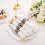 400PCS Pre Rolled Gold Plastic Silverware Sets - Heavy Duty Fancy Gold Cutlery - Include 100 Pack Wrapped Disposable Utensils with Napkins for Parties, Dinners & Weddings
