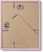 Opposite Wall - 8x10 in - Real Wood Pink Picture Frame - Lightweight, Versatile & Shatterproof - Wall Hanging & Tabletop Photo Frame - Office, Gallery & Home Decor