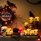 12-Pack Waterproof -Flameless Led Candles，Remote Control and Timer Functions for Halloween and More Decorations（3 Sizes）