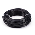 Fashewelry 180 Feet 12 Gauge Aluminum Wire Black Bendable Metal Craft Wire for Beading Jewelry Craft Making