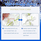 12 Pack Royal Blue Wisteria Hanging Flowers, 3.44 Ft Fake Hanging Flowers, Artificial Wisteria Garland Vines for Wedding Room Backdrop Outdoor Patio Garden Decoration