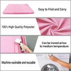 8x10FT Pink Screen Backdrop Background for Photography, Polyester Photo Backdrop for Photoshoot, Party, Video