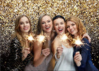 SJOLOON Black and Gold Backdrop Gold Spots Backdrop Vinyl Photography Backdrop Vintage Background for Family Birthday Party Newborn Studio Props 11547(15x10FT)