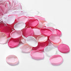 Serwalin 300Pcs Silk Rose Petals Fuschia Flower Petals for Wedding Petals Flower Girl Petals for Christmas Aisle Flower Girl Basket Runner Bridal Shower Table Decor (4 Color Mixes)