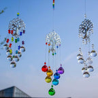 TUOKING 3 Pcs Crystal Suncatchers for Window Hanging Tree of Life Colorful Crystals Prism Ball Pendant Sun Catchers Rainbow Maker Ornament Gift Home Garden Decoration