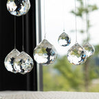 20mm/30mm/40mm Clear Crystal Balls Prism Sun Catcher for DIY Home Garden Wedding Party Decor, Pack of 13