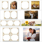 4pcs DIY Wooden Canvas Stretcher Bars Canvas Frame Kit for Gallery Wraps – Sturdy Solid Wood Bars for Oil Paintings, Gallery, Posters, Diamond Painting, Home Studio Wall Decor